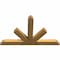 Ekena Millwork Saratoga Rough Sawn Timber Gable Bracket, Western Red Cedar, 72"W x 45"H x 4"D x 6"F, 15/12 Pitch GBW072X45X0406SAR00RWR - alternate 4